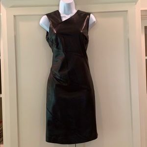 Luca Luca Black Lamb Skin leather dress
